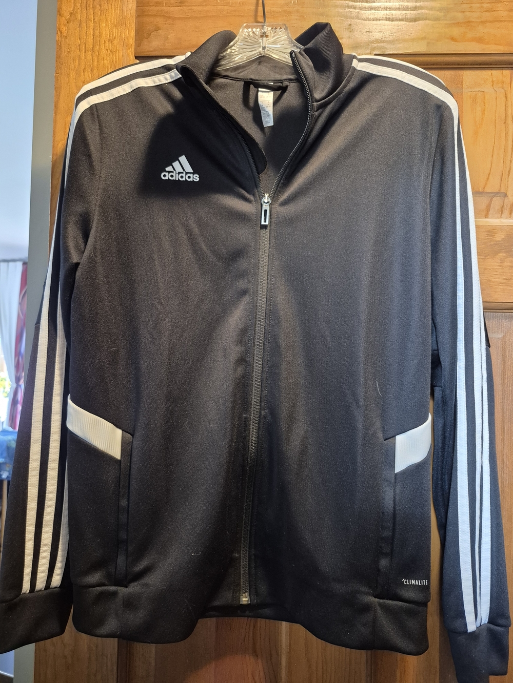 adidas Black and White Lightweight Track Jacket